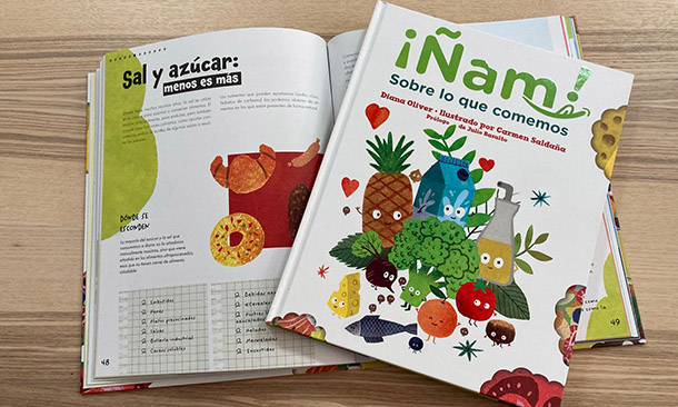 arrastrar A gran escala Universal Ñam! Sobre lo que comemos', el primer libro informativo sobre alimentación  saludable - Magisnet
