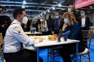 La ministra de Educación y FP, Pilar Alegría, en las SpainSkills 2022