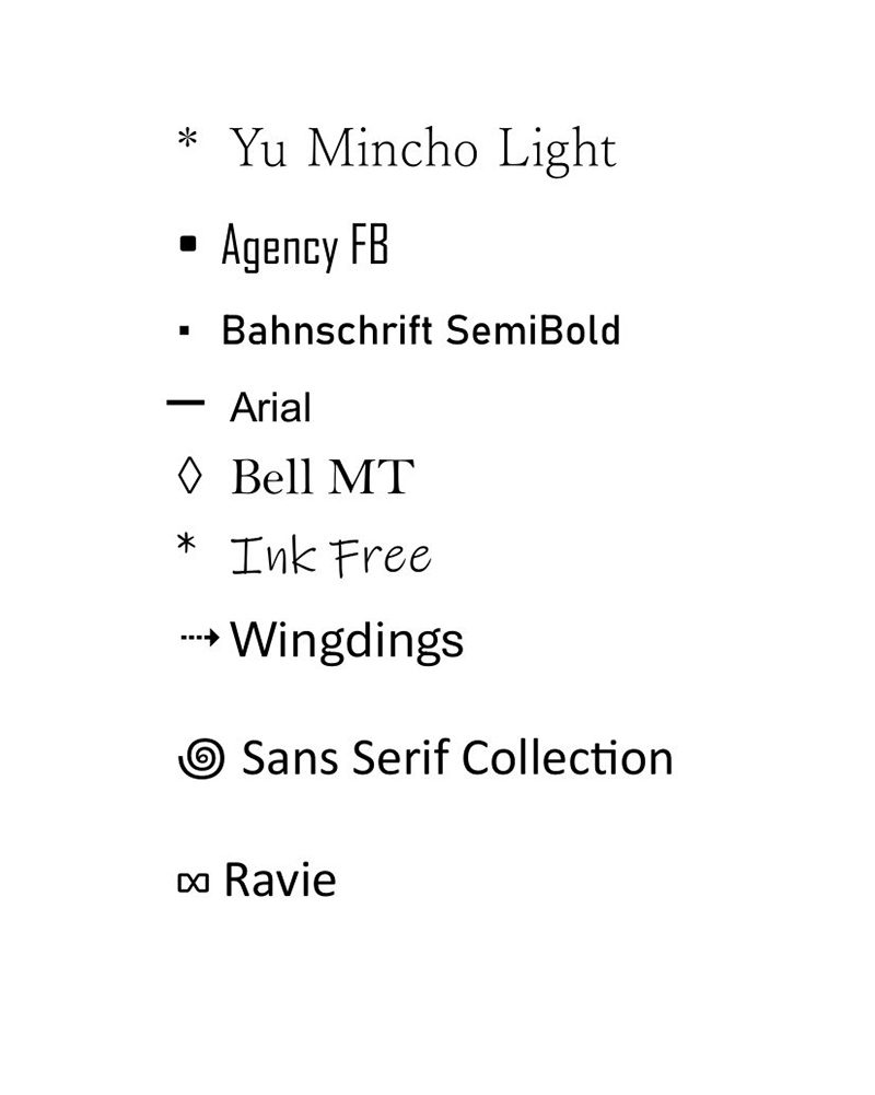 Símbolos de Word Símbolos de Word