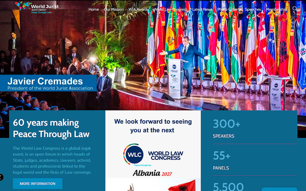 Javier Cremades, presidente de la Asociación Internacional de Juristas (JWA).