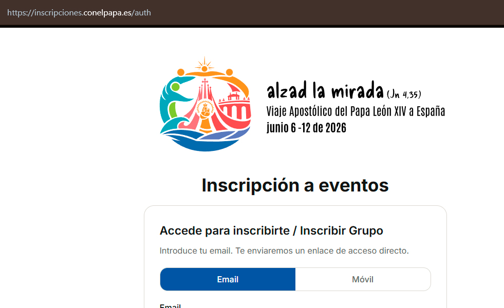 En https://inscripciones.conelpapa.es/auth es posible preinscribirse individualmente o en grupos.