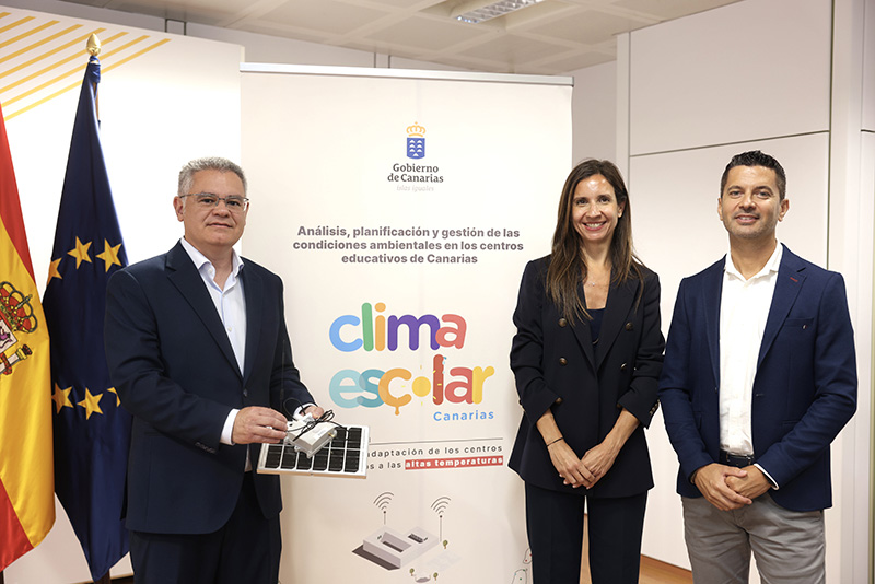 Canarias, primera comunidad en monitorizar sus centros educativos ante las altas temperaturas