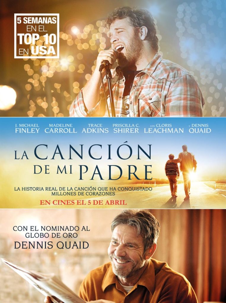 Cartel de la película La canción de mi padre.