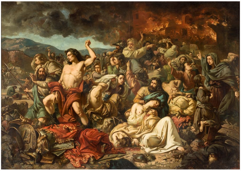 Último día de Numancia, por Ramón Martí Alsina (1858) ©Museo Nacional del Prado